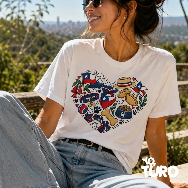 Polera Corazón Dieciochero | Yo, Turo