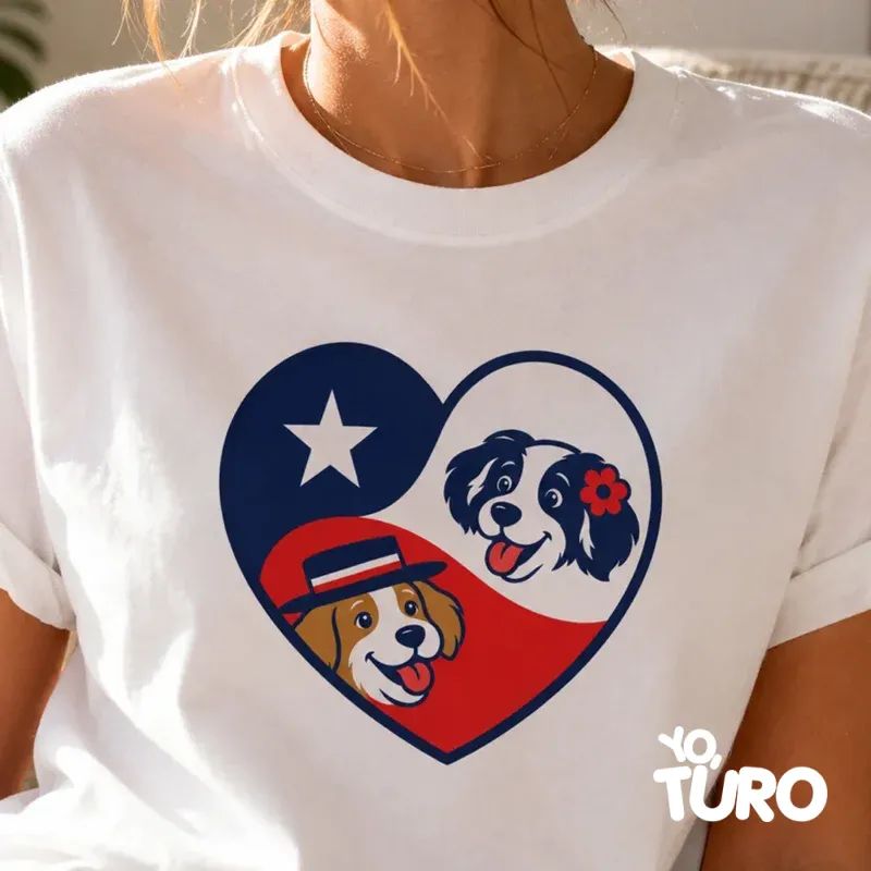 Polera Corazón Aperrado | Yo, Turo