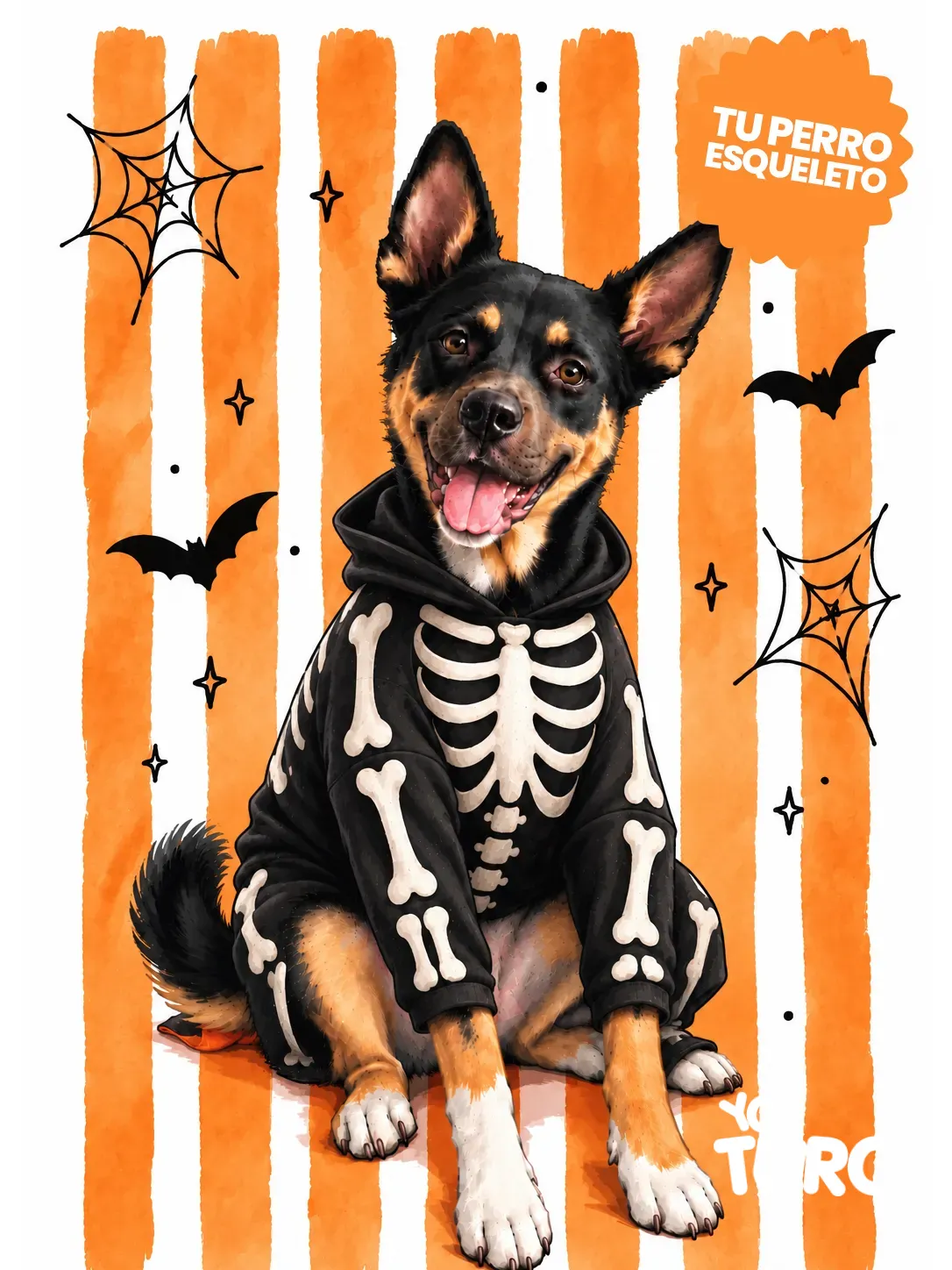Tu mascota personalizada: Esqueleto — Especial Halloween