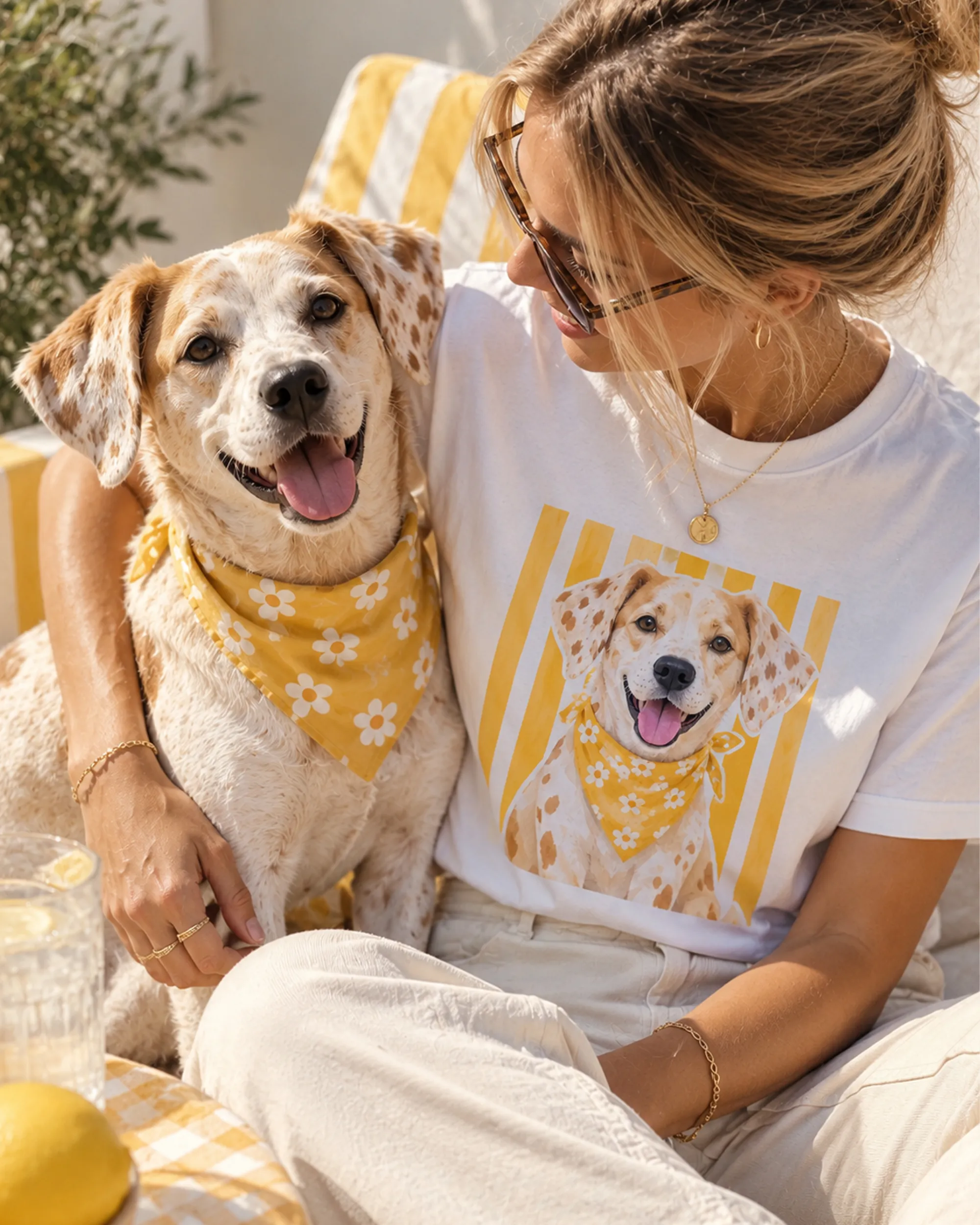 Polera personalizada con ilustración de perro
