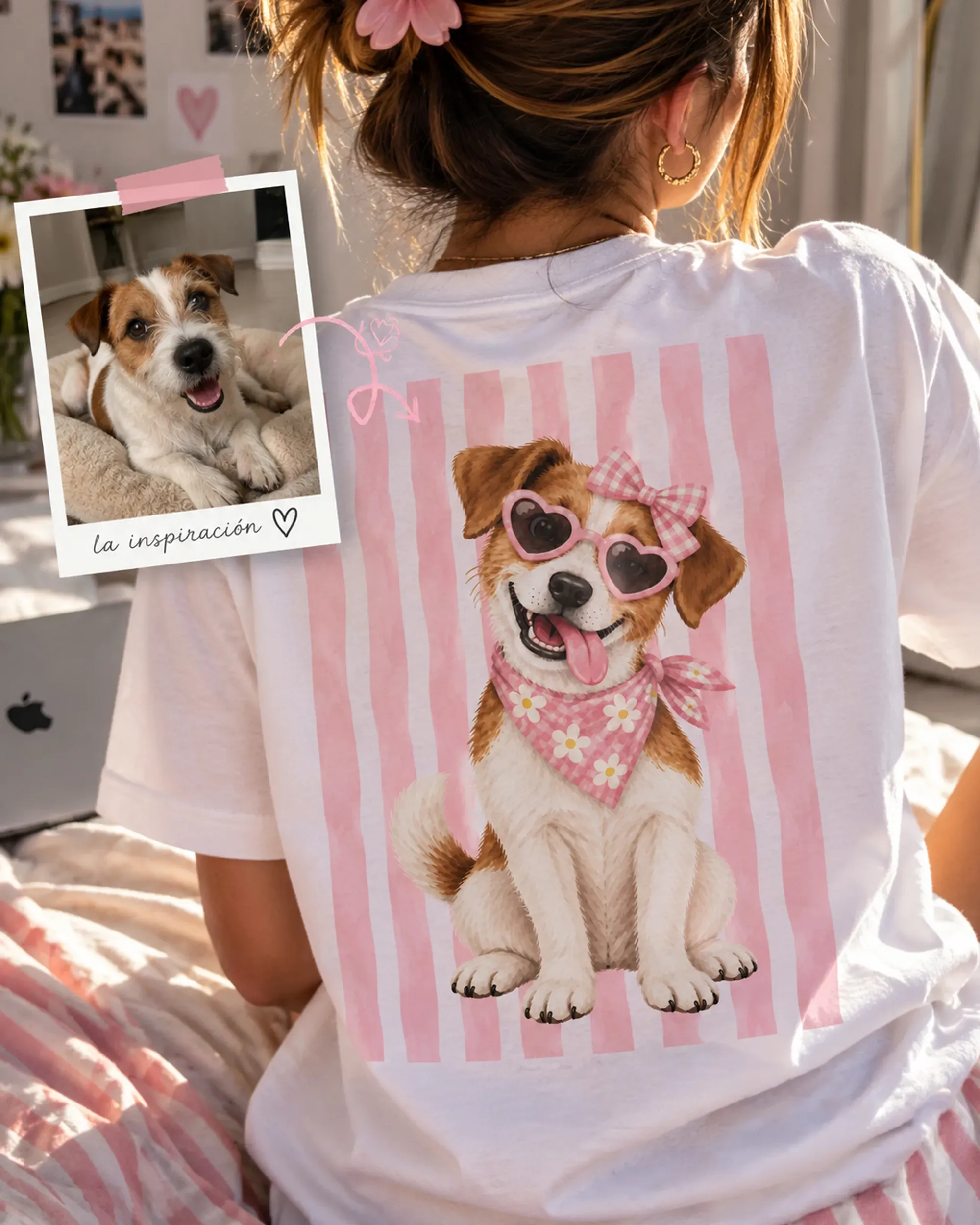 Otra polera personalizada creada desde la foto de un perro