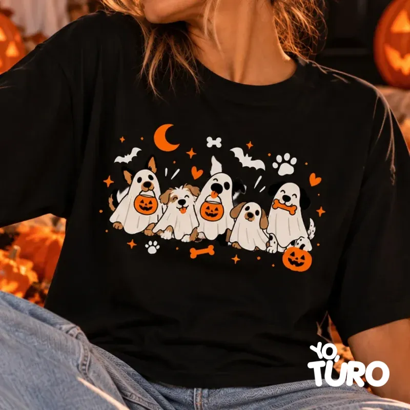 Polera La Banda Fantasmal 👻🐾 — Negra
